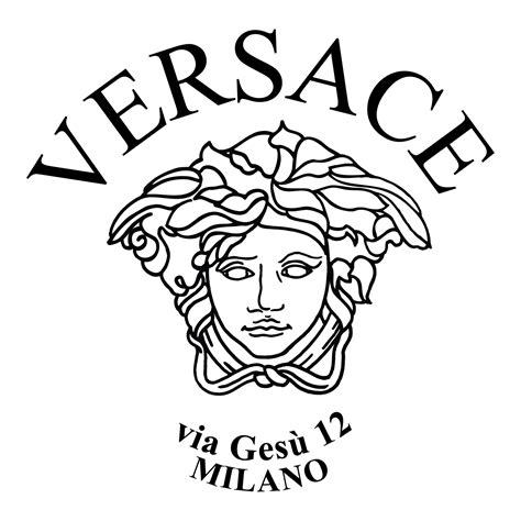 versace trademark design|versace head logo.